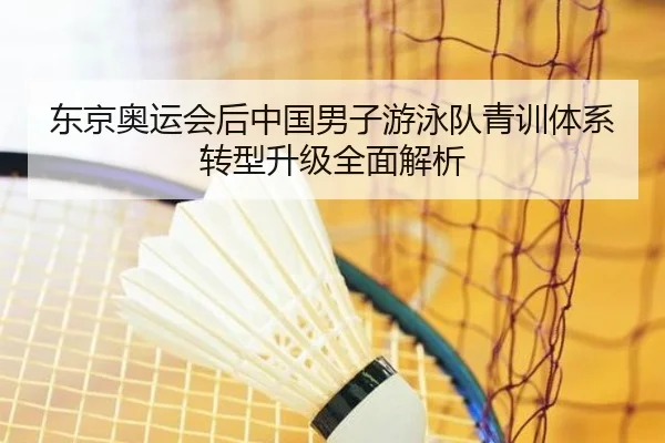 东京奥运会后中国男子游泳队青训体系转型升级全面解析